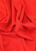 Marina Viscose Twill Tomato Red Dress Fabric 60" Wide Non Stretch Plain Crafting