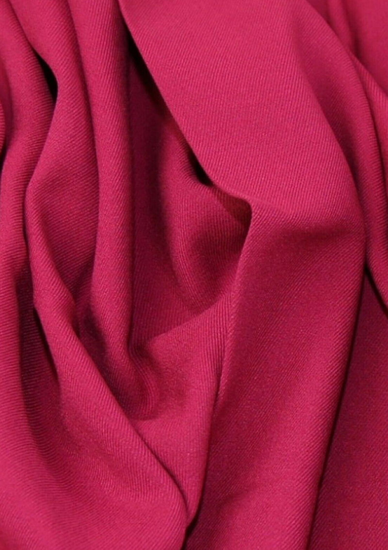 60" Luxury Marina Viscose Twill Non Stretch Plain Fabric Dressing & Crafting