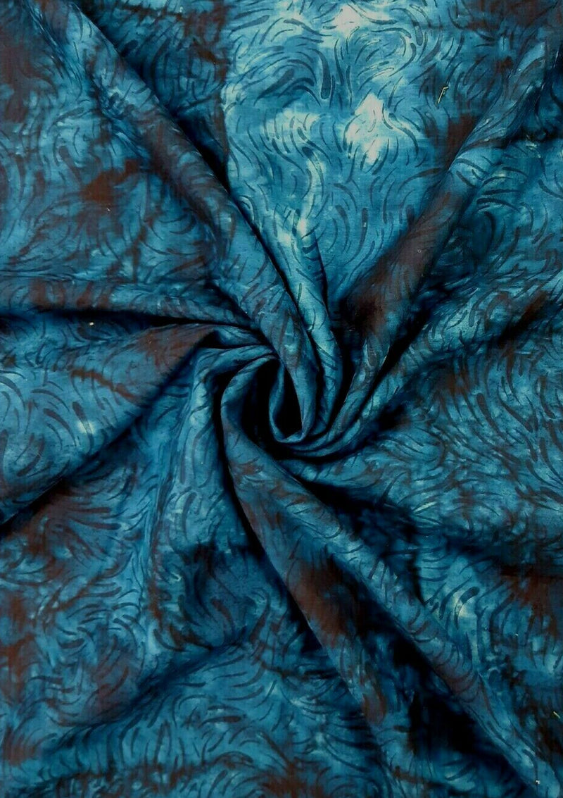 John Louden 100% 45" Cotton Voile Batik Splash Print D