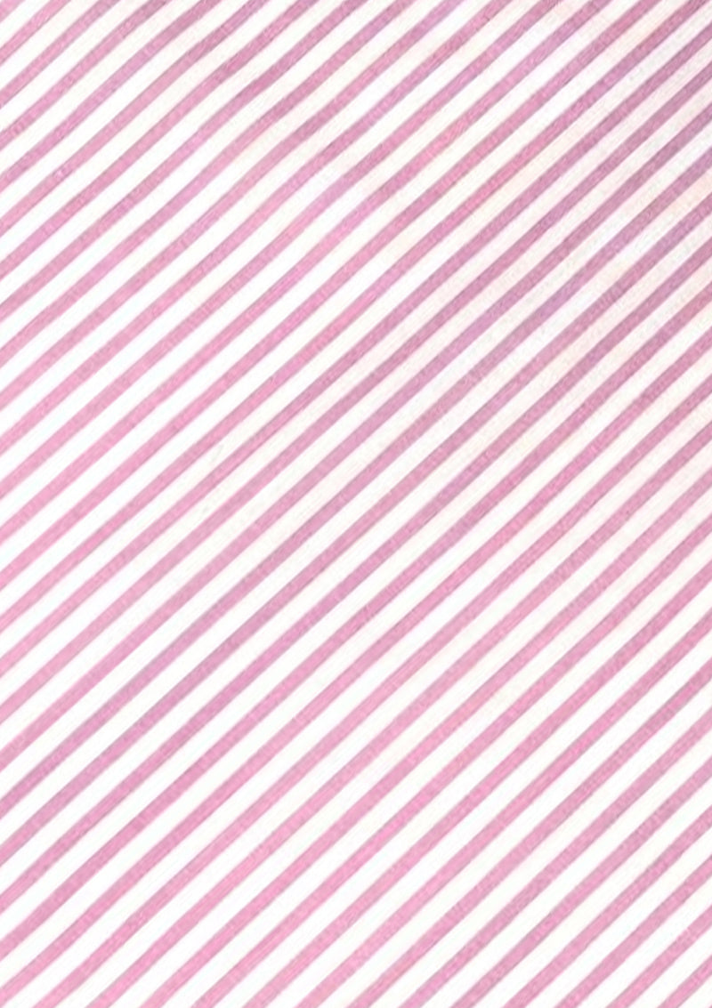 Candy Pink Candy Stripes Polycotton Print Fabric Horizontal 3mm Stripes 45" Crafting D