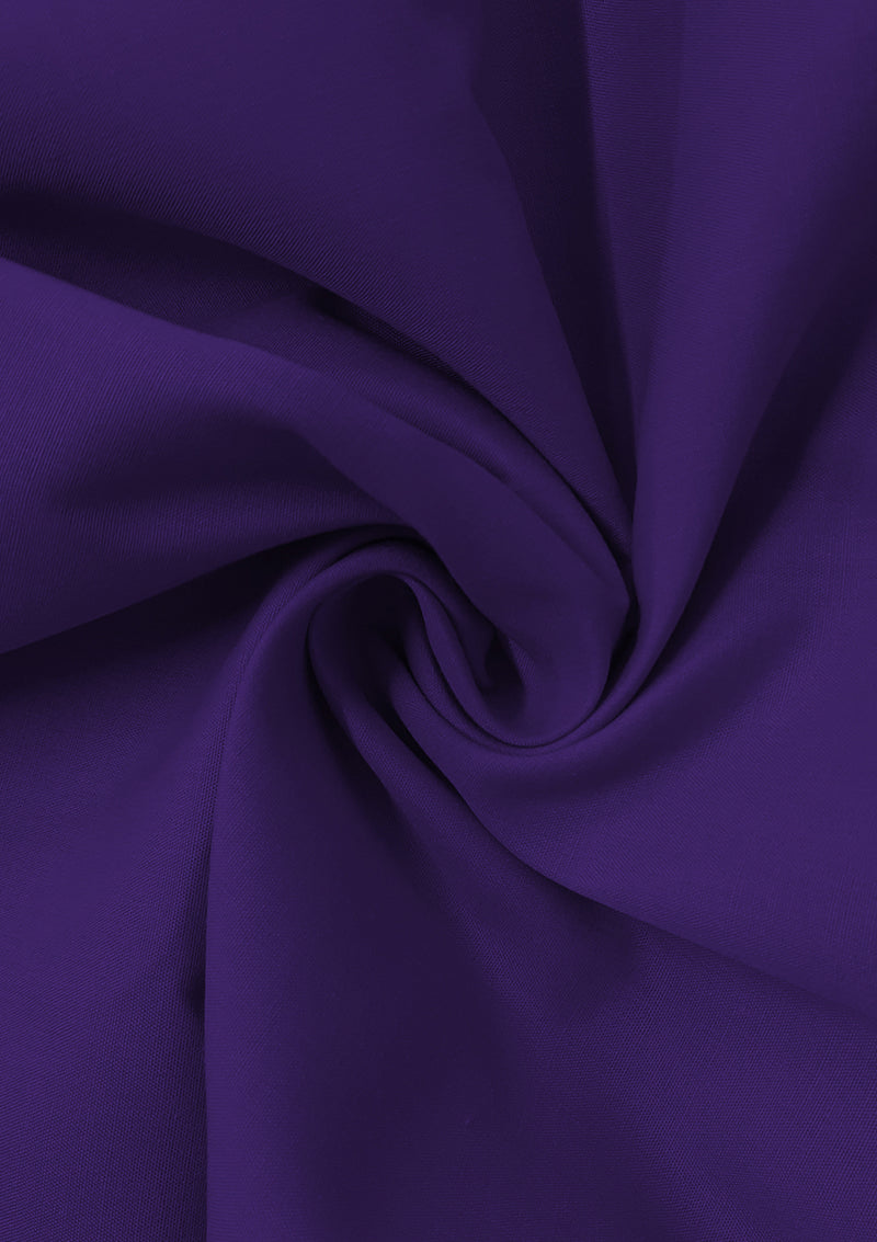 Purple PolyCotton Fabric 65/35 Blended Dyed Premium Fabric 45" (112cm) Wide for Craft, Dressmaking, Face Masks & NHS Uniforms