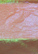 Red 50" Rainbow Organza Pearlised Iridescent Fabric Weddings Decor Dressmaking