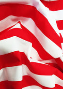 Broad Stripes Polycotton Printed Fabric Horizontal 17mm Stripes 45" Craft D