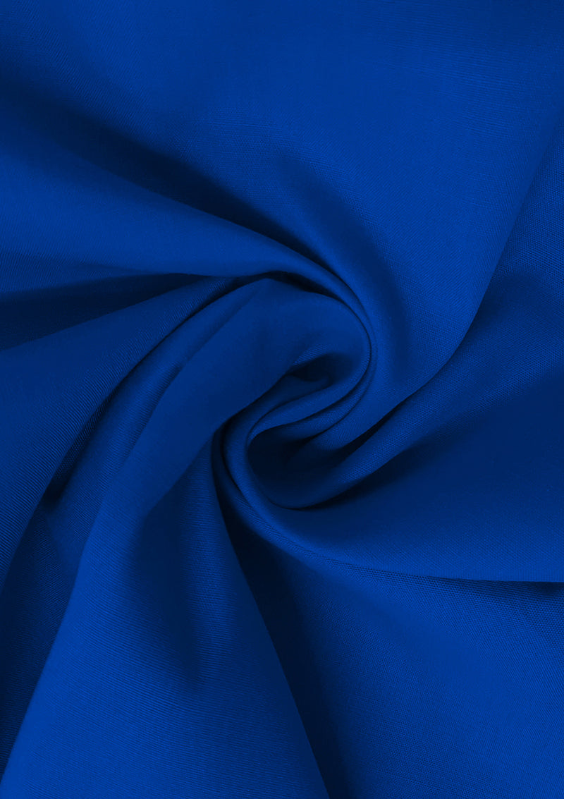 Royal Blue PolyCotton Fabric 65/35 Blended Dyed Premium Fabric 45" (112cm) Wide for Craft, Dressmaking, Face Masks & NHS Uniforms