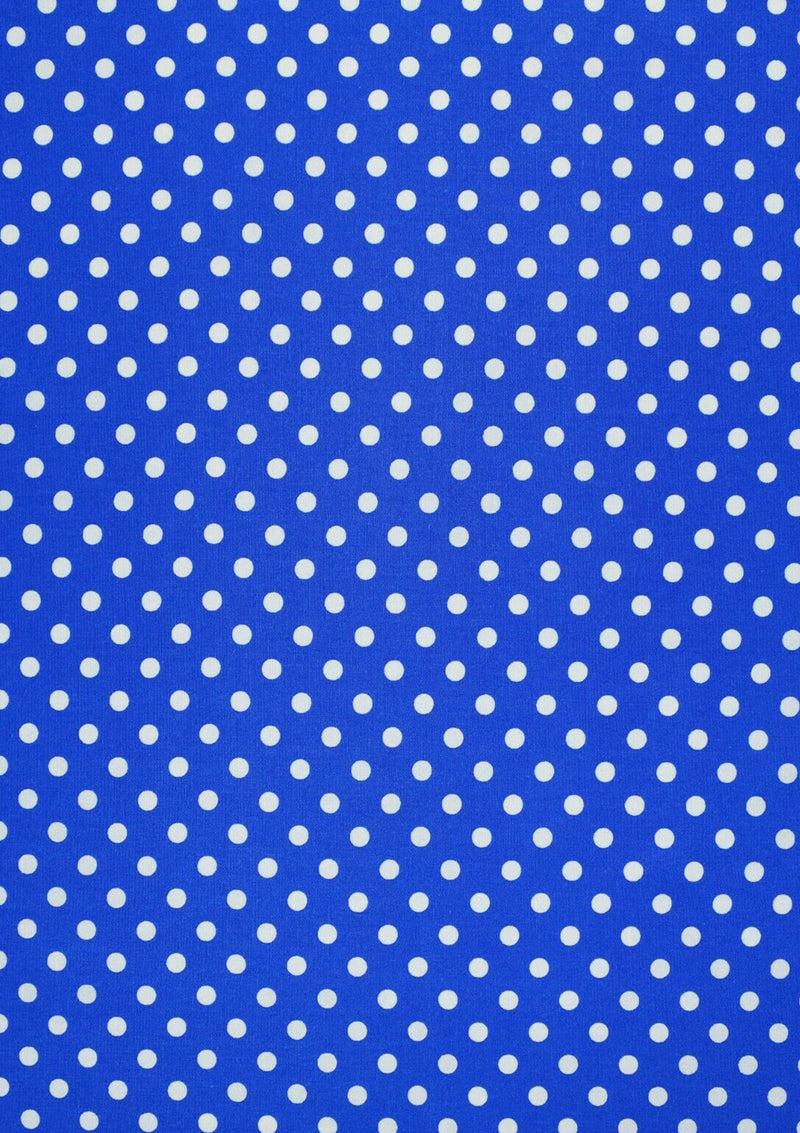 100% 45" Craft Cotton Poplin Polka Dot Print 6mm Spot Also Face Mask Use D