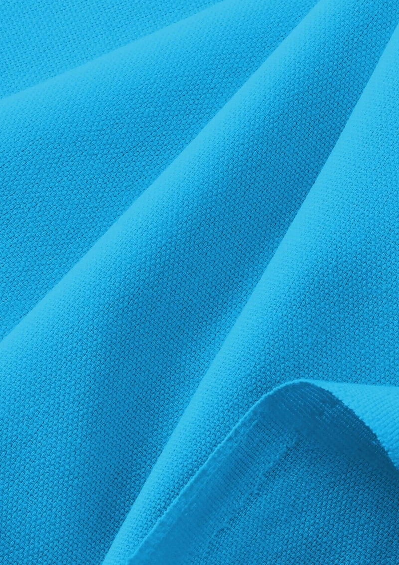 Turquoise Cotton Canvas Fabric 100% Cotton 57" Upholstery Clothing Craft & Bags