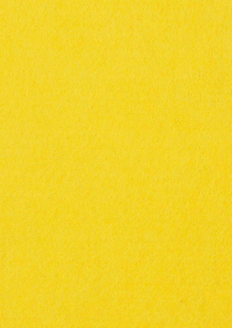 Yellow Felt Fabric Baize 100% Acrylic Material Arts Crafts Sewing Decoration 1mm Thickness | 100cm x 45cm Wide | Sold by The Metre & Roll