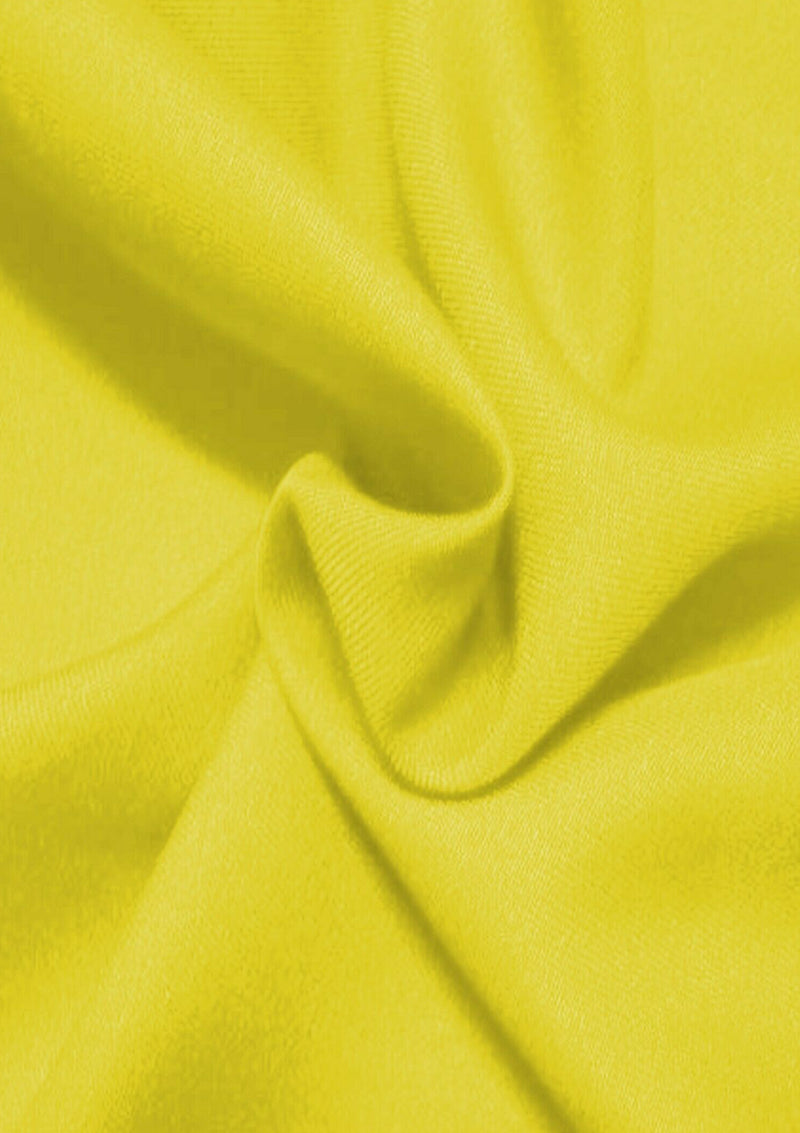 Yellow Textured Twill Polyester Fabric 60" (150cms) Dressing Clothing Crafting Material