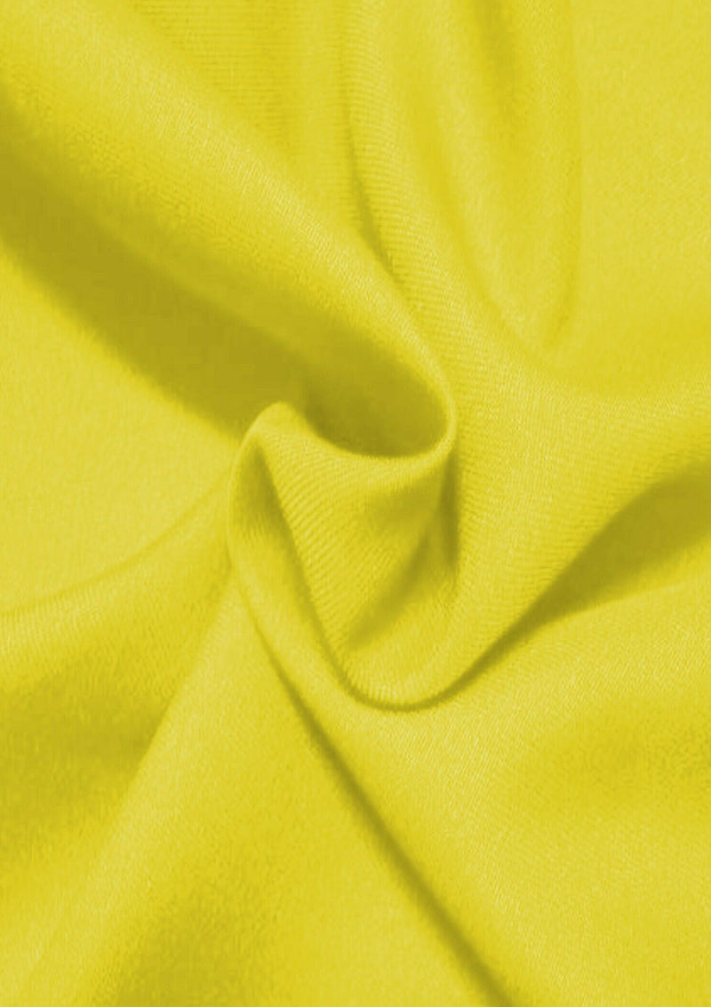 Yellow Textured Twill Polyester Fabric 60" (150cms) Dressing Clothing Crafting Material