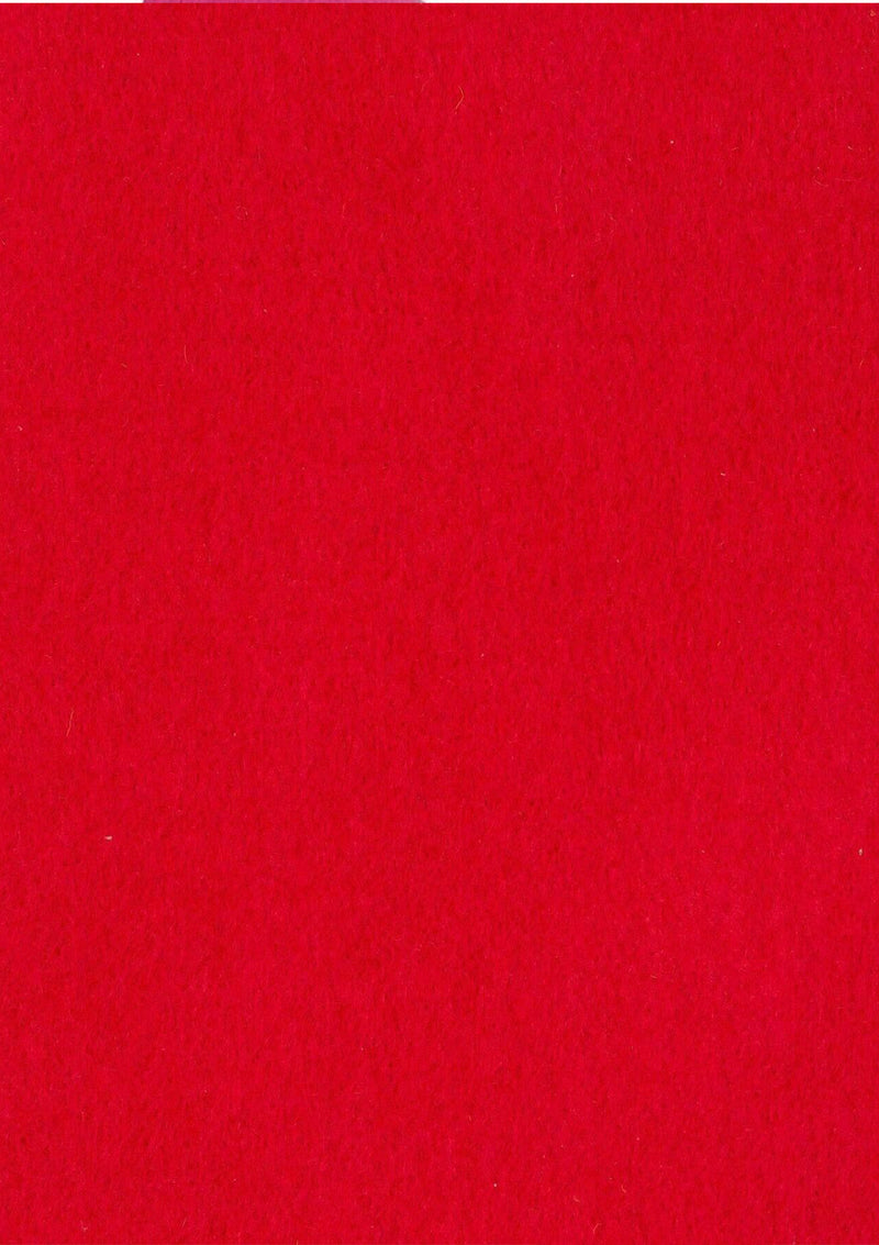 Cherry Felt Fabric Baize 100% Acrylic Material Arts Crafts Sewing Decoration 1mm Thickness | 100cm x 45cm Wide | Sold by The Metre & Roll