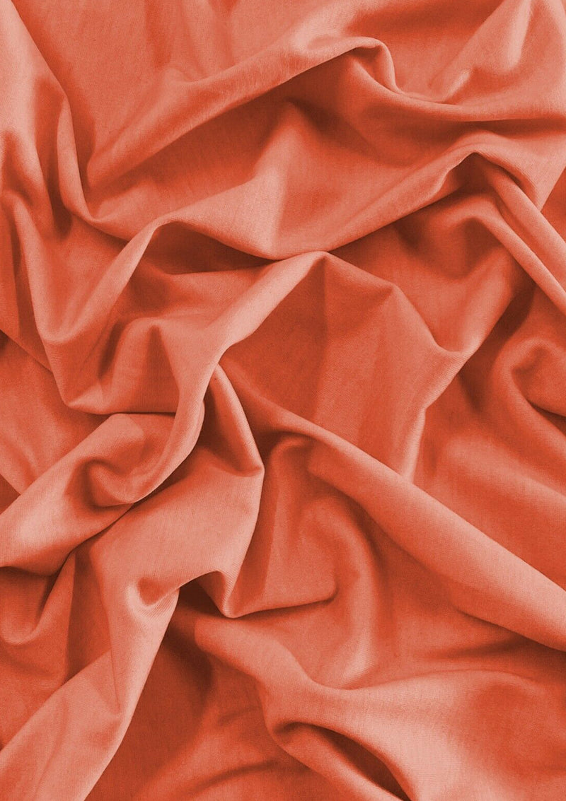 Coral Jersey Fabric Elastane Spun Polyester 2-Way Stretch 60" Wide Fashion Dress