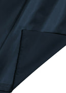 Navy Blue Waterproof Fabric Polyurethane Coated 60" Width Polyester Outdoor Material