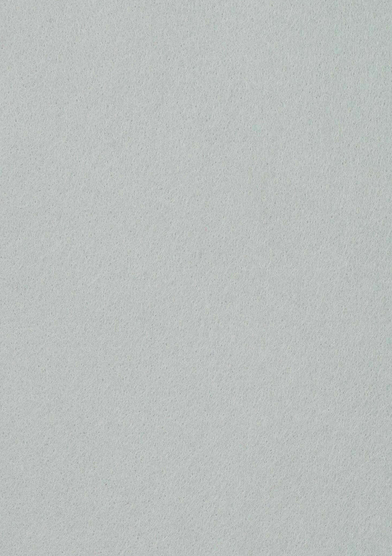 Silver Felt Fabric Baize 100% Acrylic Material Arts Crafts Sewing Decoration 1mm Thickness | 100cm x 45cm Wide | Sold by The Metre & Roll