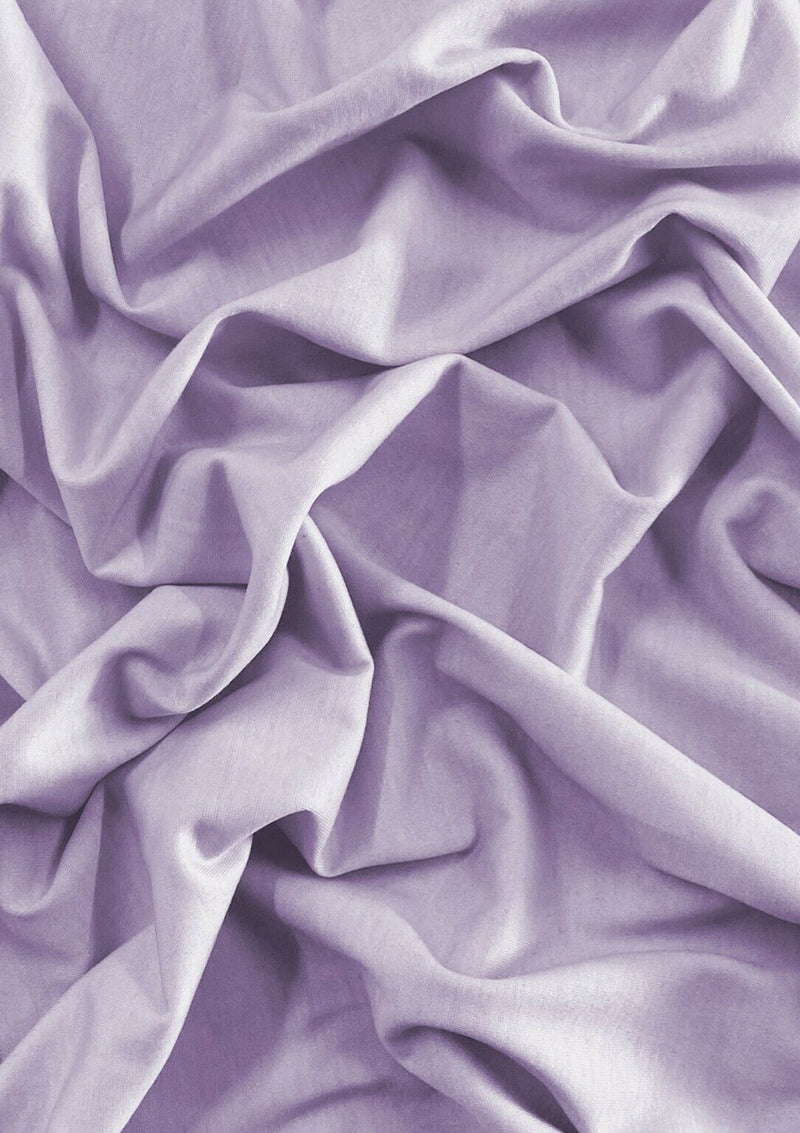 Lilac Jersey Fabric Elastane Spun Polyester 2-Way Stretch 60" Wide Fashion Dress