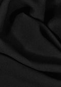 Black Georgette Crepe Chiffon Fabric 60" Plain Dyed Fashion Decoration/Dress
