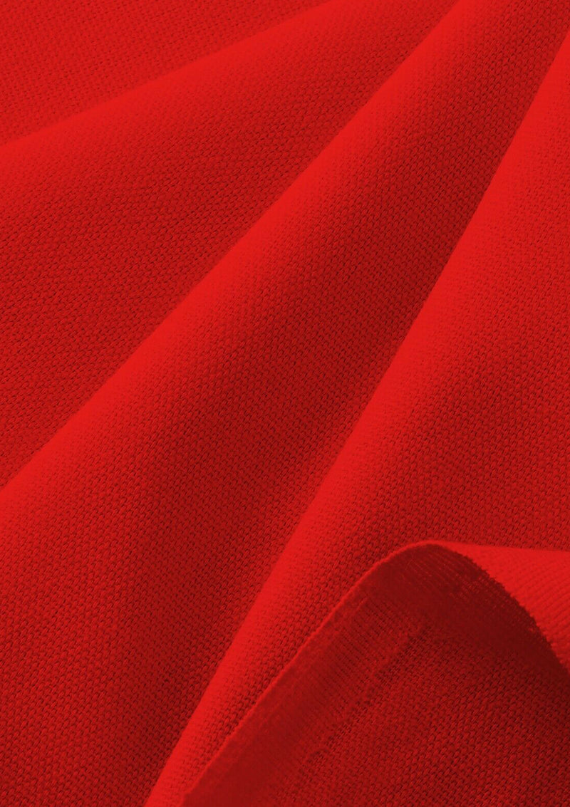 Red Cotton Canvas Fabric 100% Cotton 57" for Upholstery Clothing Craft & Bags