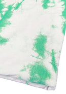 Tie Dye Print Jersey Fabric Viscose Elastane 2-Way Stretch 63" Wide Fashion Dressing - Green