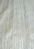 Silver Christmas Crushed Pleated Effect Shiny Lame Fabric 48/50" Width For Decoration, Craft & Wedding Decor