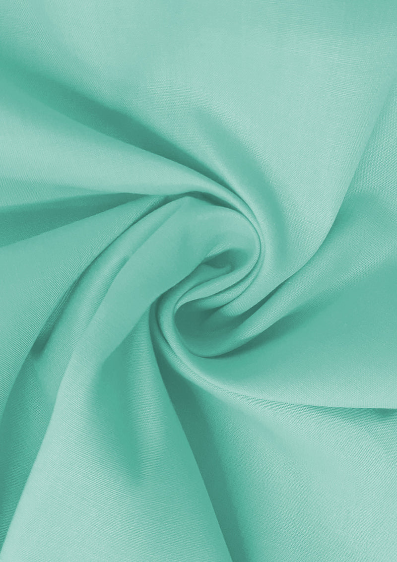 Spearmint Cotton Fabric 100% Cotton Poplin Plain Fabric for Dressmaking, Craft, Quilting & Facemasks 45" (112 cms) Wide Per Metre