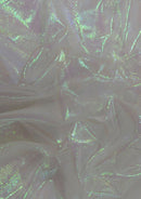 50" Rainbow Organza Pearlised Iridescent Fabric Weddings Decor