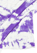 Tie Dye Print Jersey Fabric Viscose Elastane 2-Way Stretch 63"Wide Fashion Dressing - Purple